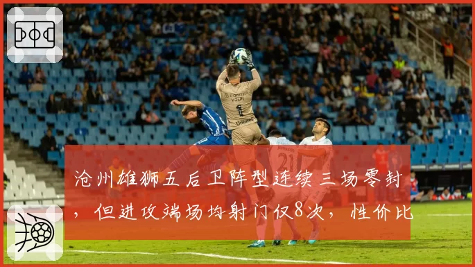 沧州雄狮五后卫阵型连续三场零封，但进攻端场均射门仅8次，性价比如何？